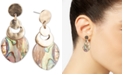 lonna & lilly Gold-Tone Abalone-Look Medium Drop Earrings